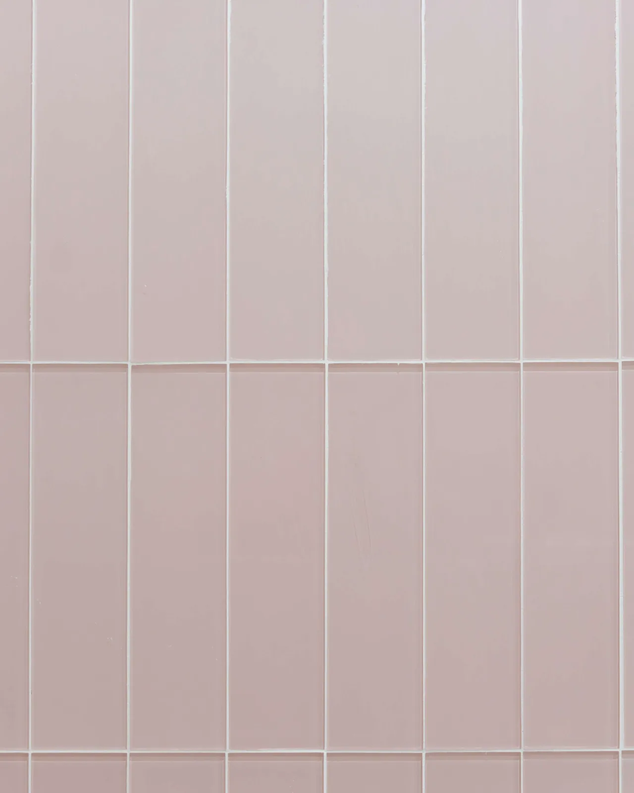 Blush tiled showers